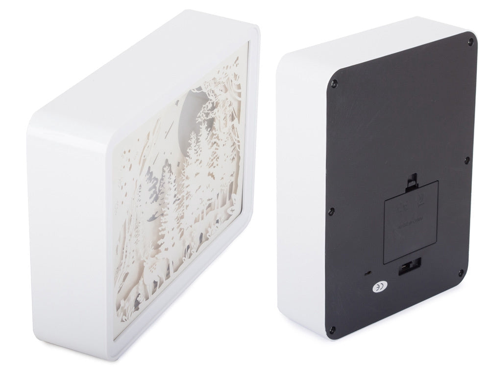 Papperslampa 3D nattlampa USB/AA 15x20x5 cm blandade motiv