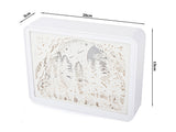 Papperslampa 3D nattlampa USB/AA 15x20x5 cm blandade motiv