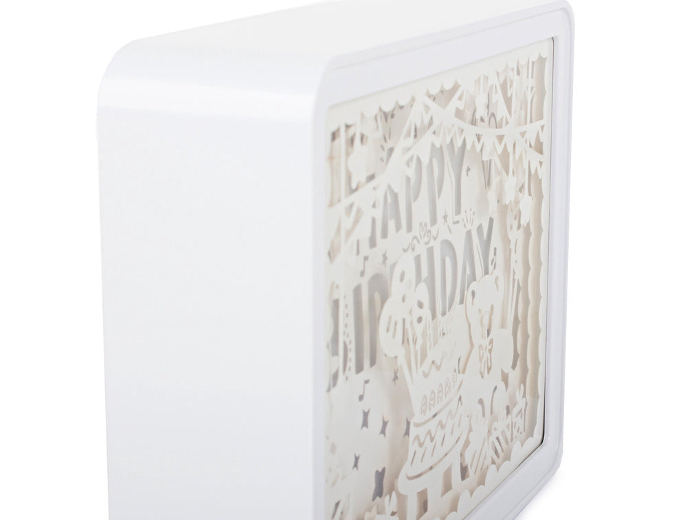 Papperslampa 3D nattlampa USB/AA 15x20x5 cm blandade motiv