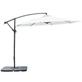 Parasollfot 60L 4-delad fyllbar med sand/vatten/cement svart