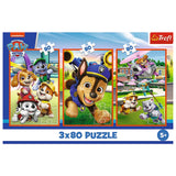 Paw Patrol pusselpaket 3x80 bitar 275x180 mm FSC-certifierat