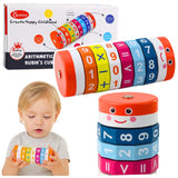 Pedagogisk matematikrulle med roterande siffror och symboler 12,5 cm