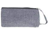 Pennfodral 2 fack med dragkedja 22x7x10 cm, rymligt med innerfickor