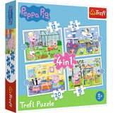 Peppa Pig 4-i-1 barnpussel Holiday Memories 4 pussel i set
