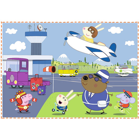 Peppa Pig 4-i-1 barnpussel Holiday Memories 4 pussel i set