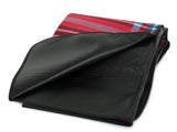 Picknickfilt 150x200 cm fleece med vattentät undersida röd rutig