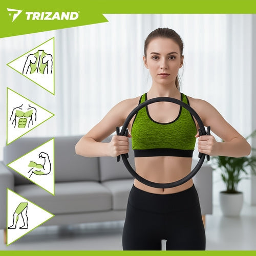 Pilatesring 38×36 cm för Pilates/Yoga ergonomiska handtag