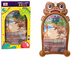 Pinballspel dinosaurietema brun 28x20 cm för barn 3+ CE EN71