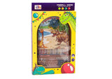 Pinballspel dinosaurietema brun 28x20 cm för barn 3+ CE EN71