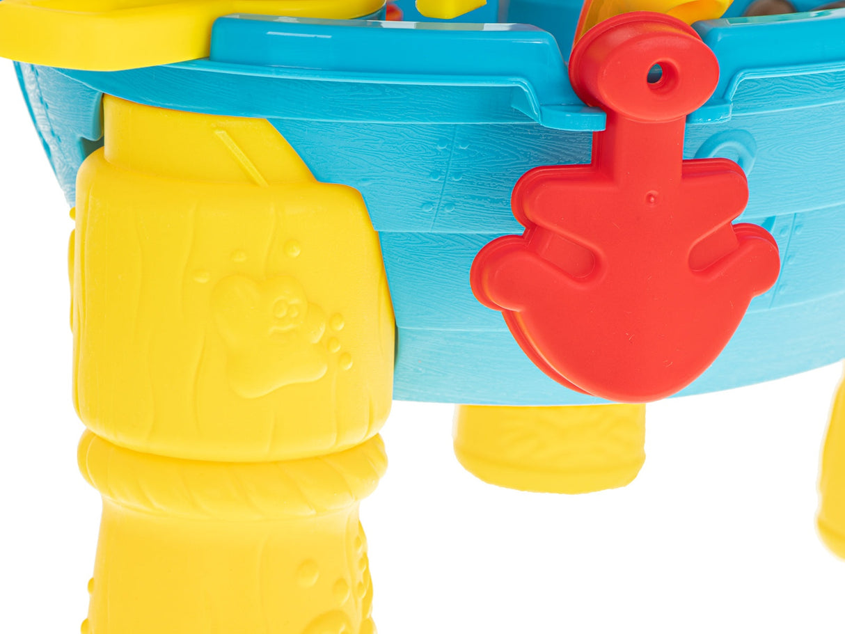 Piratskepp sand- och vattenlekset med fontän, tillbehör, 3+ år