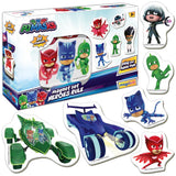 Pj Masks magnetset 20-pack magneter för barn 3+ (ca 3–8 cm)
