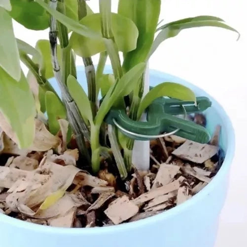 Plantklämmor för växtstöd 108-pack grön (54 små + 54 stora)