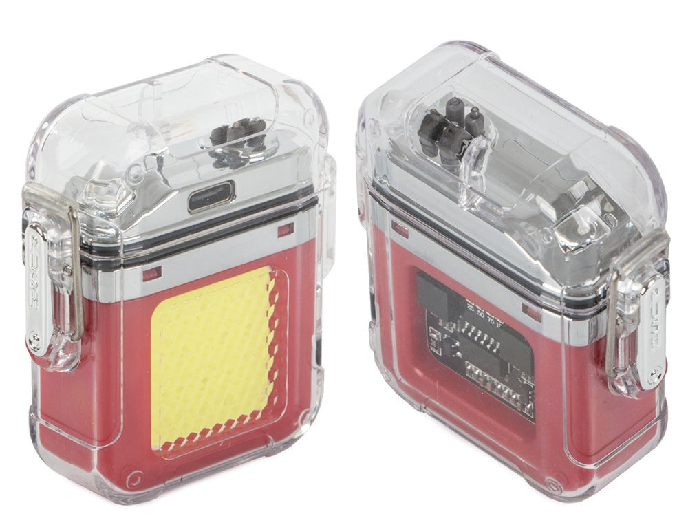 Plasmalighter USB-laddning med COB LED-ficklampa 3 lägen