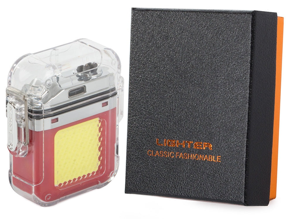 Plasmalighter USB-laddning med COB LED-ficklampa 3 lägen