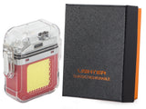 Plasmalighter USB-laddning med COB LED-ficklampa 3 lägen