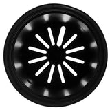 Plastkrukor 2L 500-pack svart 13 cm 16 cm toppdiameter 12 hål