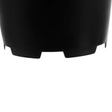 Plastkrukor 2L 500-pack svart 13 cm 16 cm toppdiameter 12 hål