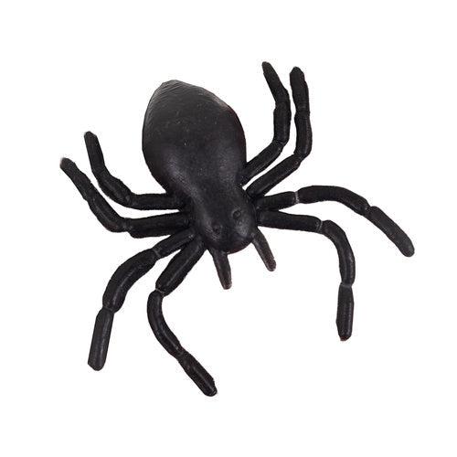 Plastspindlar Halloween 10-pack 3x3 cm svart PVC