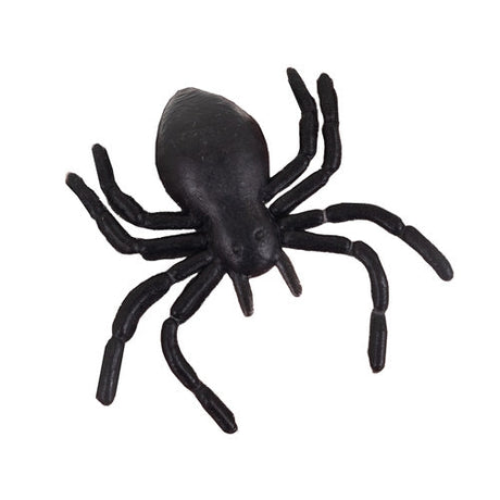 Plastspindlar Halloween 10-pack 3x3 cm svart PVC