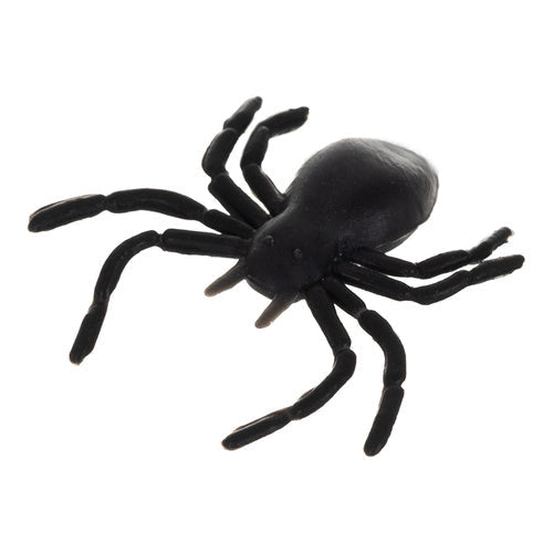 Plastspindlar Halloween 10-pack 3x3 cm svart PVC