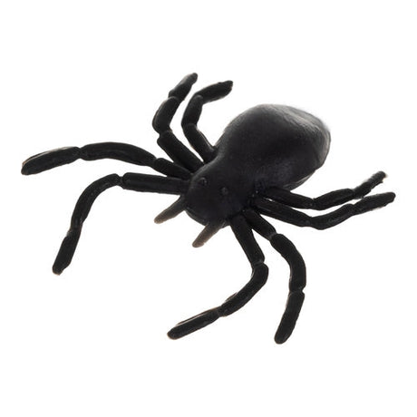 Plastspindlar Halloween 10-pack 3x3 cm svart PVC