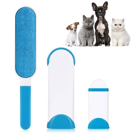 Pälsborttagare självrengörande borste 2-pack för hund- och katthår