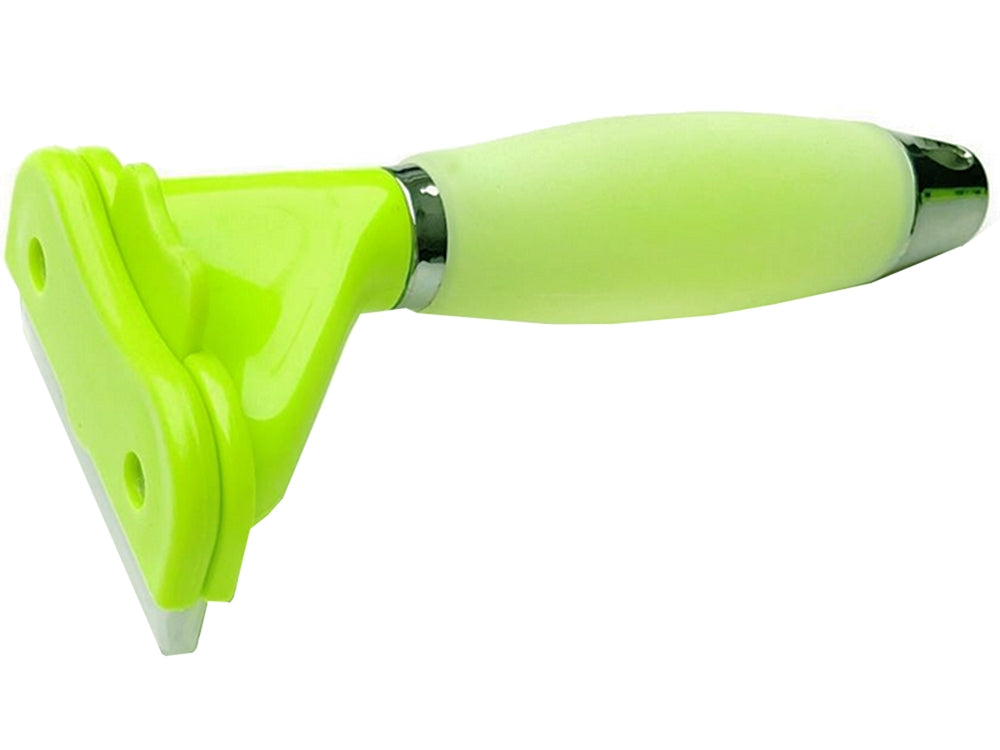 Pälsutredare underullskam rostfritt stål/silikon 16 cm grön