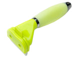 Pälsutredare underullskam rostfritt stål/silikon 16 cm grön