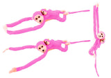 Plyschapa med bebis rosa 70 cm med kardborre, från 3 år