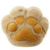 Plysch kattass-kudde med filt set 40x36 cm beige 200x100 cm