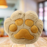 Plysch kattass-kudde med filt set 40x36 cm beige 200x100 cm