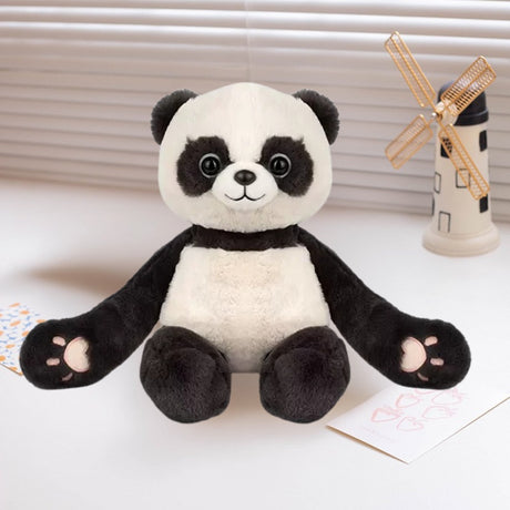 Plyschpanda med magneter i tassar och ögon 23 cm