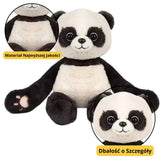 Plyschpanda med magneter i tassar och ögon 23 cm