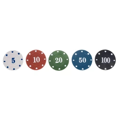 Pokerset 200 marker med spelmatta 92x58 cm, 2 kortlekar, metallbox