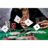 Pokerset 500 st marker med väska, plastchips med metallkärna