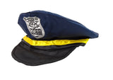 Polisdräkt barn med hatt, badge, handbojor och walkie-talkie