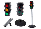 Polisleksaksset med trafikljus, väst, handbojor & walkie-talkie 3+