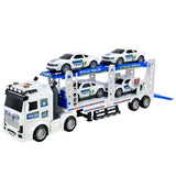 Polistrucka bärgningsbil med trailer, ljus & ljud, 34 cm