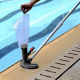 Poolbottenstädare vattendriven för trädgårdsslang med smutspåse