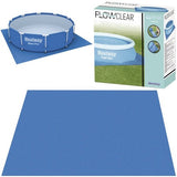 Poolmatta PVC 335x335 cm skydd mot smuts/punktering för alla pooltyper