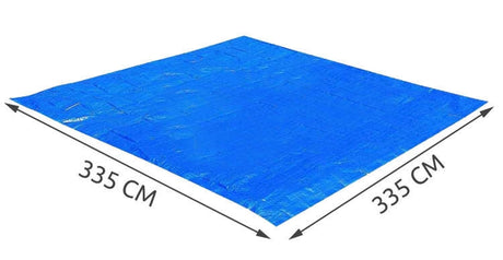 Poolmatta PVC 335x335 cm skydd mot smuts/punktering för alla pooltyper