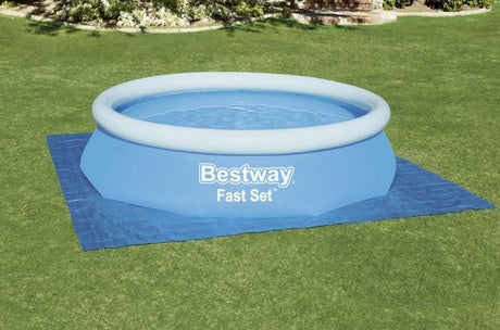 Poolmatta PVC 335x335 cm skydd mot smuts/punktering för alla pooltyper