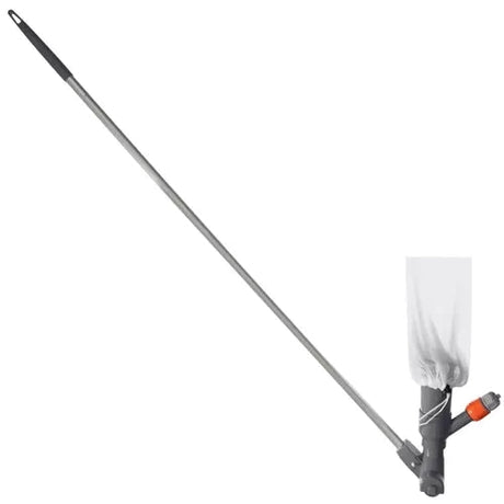 Poolstädningsset med vattendriven dammsugare & håv, teleskopstång 120 cm