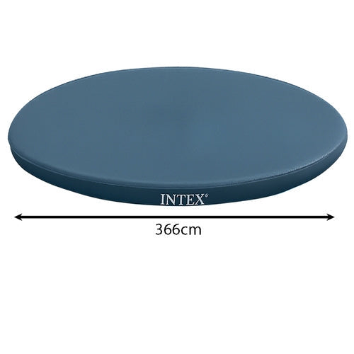 Poolöverdrag för Intex Easy Set 366 cm, vinyl 110 g/m² mörkblå