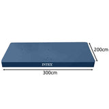 Poolöverdrag för rampool 300x200 cm mörkblå med fästsnöre