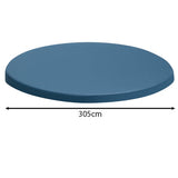Poolöverdrag för ram-pool 305 cm, vinyl 110 g/m², med fästsnöre