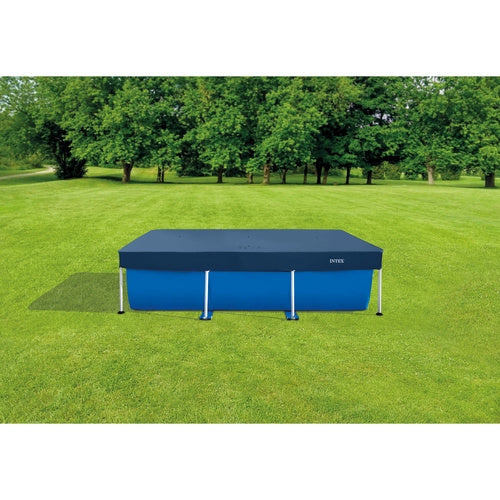 Poolöverdrag rektangulärt 260x160 cm för ram-pool 220x150 cm vinyl