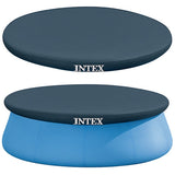 Poolöverdrag vinyl 244 cm för Intex Easy Set pool, mörkblå