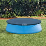 Poolöverdrag vinyl 244 cm för Intex Easy Set pool, mörkblå