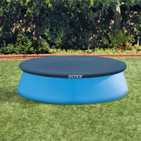 Poolöverdrag vinyl 244 cm för Intex Easy Set pool, mörkblå